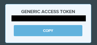 bitlyのGeneric Access Token作成完了画面