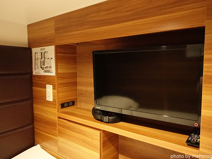 広島のお宿の客室のテレビ