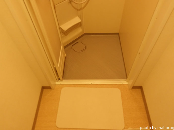 広島のお宿のシャワールーム